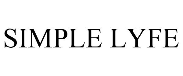 Trademark Logo SIMPLE LYFE