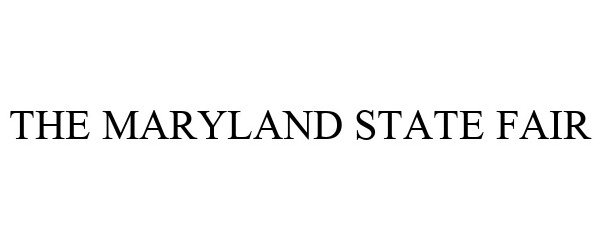 Trademark Logo THE MARYLAND STATE FAIR