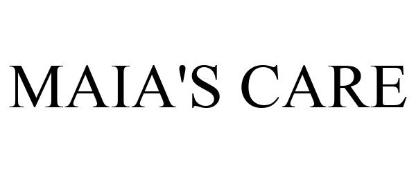 Trademark Logo MAIA'S CARE