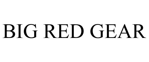 Trademark Logo BIG RED GEAR