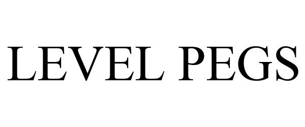 Trademark Logo LEVEL PEGS
