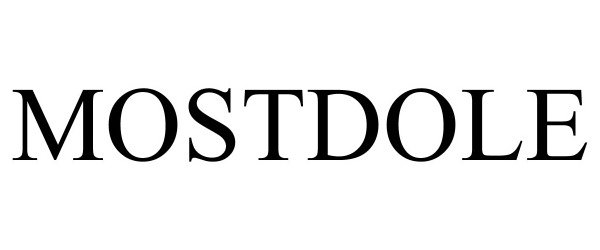 Trademark Logo MOSTDOLE