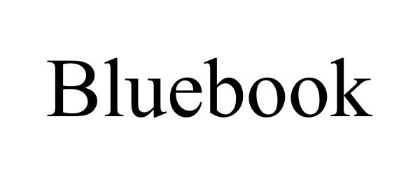 Trademark Logo BLUEBOOK