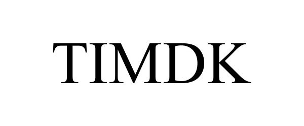 Trademark Logo TIMDK