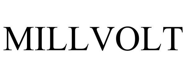 Trademark Logo MILLVOLT