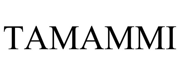 Trademark Logo TAMAMMI