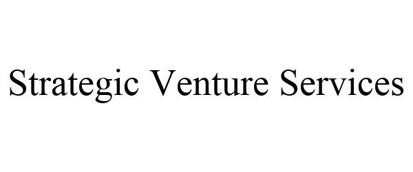 Trademark Logo STRATEGIC VENTURE SERVICES