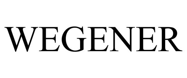 Trademark Logo WEGENER