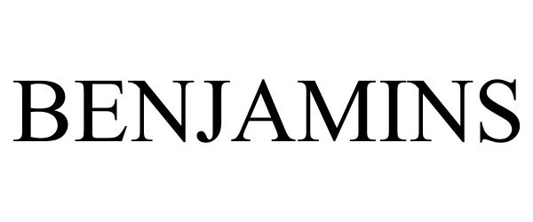 Trademark Logo BENJAMINS