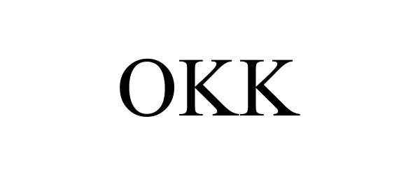 Trademark Logo OKK