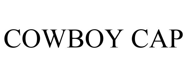 Trademark Logo COWBOY CAP