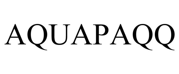 Trademark Logo AQUAPAQQ