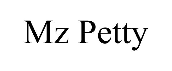 Trademark Logo MZ PETTY