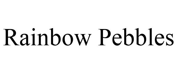 Trademark Logo RAINBOW PEBBLES