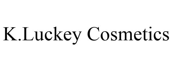 Trademark Logo K.LUCKEY COSMETICS