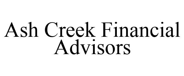 Trademark Logo ASH CREEK FINANCIAL ADVISORS