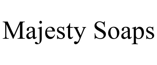 Trademark Logo MAJESTY SOAPS