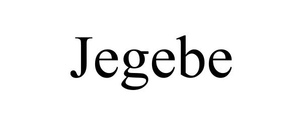 Trademark Logo JEGEBE