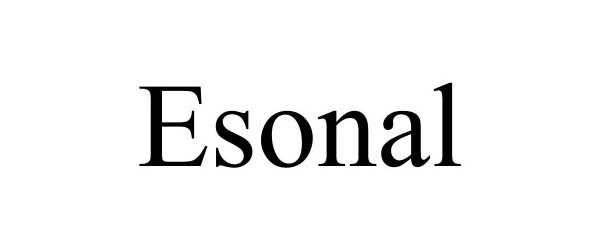 Trademark Logo ESONAL