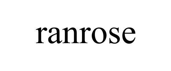 Trademark Logo RANROSE
