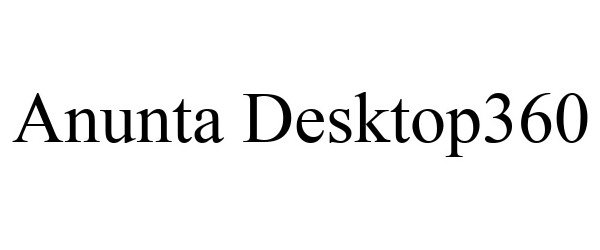 Trademark Logo ANUNTA DESKTOP360