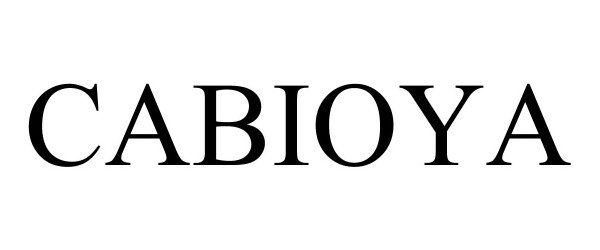 Trademark Logo CABIOYA