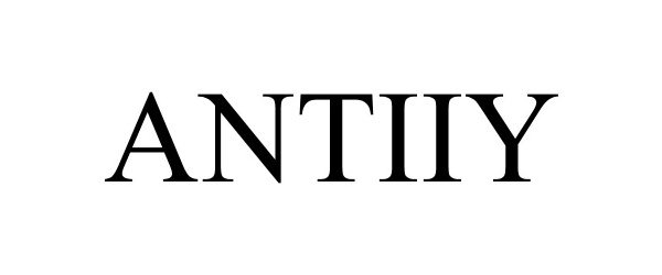 Trademark Logo ANTIIY