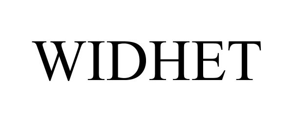 Trademark Logo WIDHET