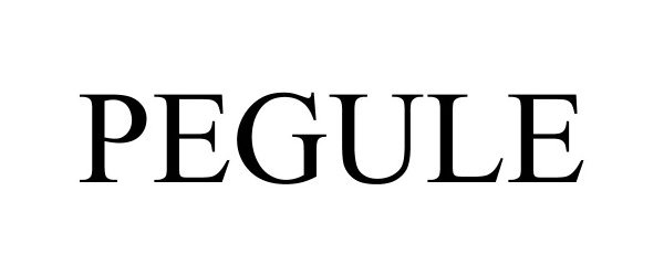 Trademark Logo PEGULE
