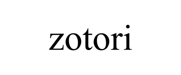 Trademark Logo ZOTORI
