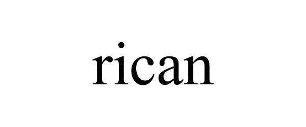 Trademark Logo RICAN