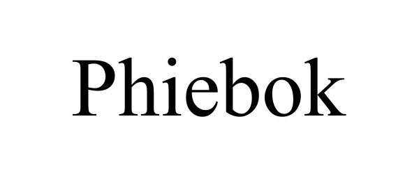Trademark Logo PHIEBOK