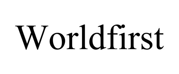 Trademark Logo WORLDFIRST