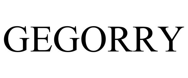 Trademark Logo GEGORRY