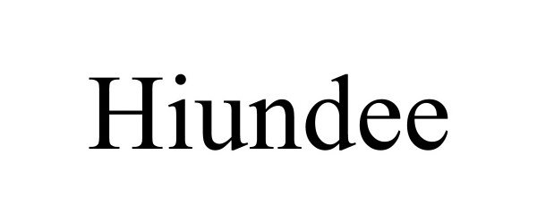 Trademark Logo HIUNDEE