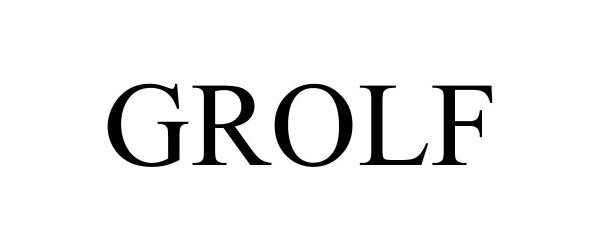 Trademark Logo GROLF