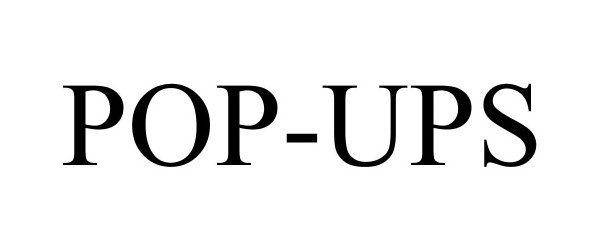 Trademark Logo POP-UPS