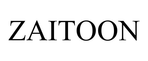 Trademark Logo ZAITOON