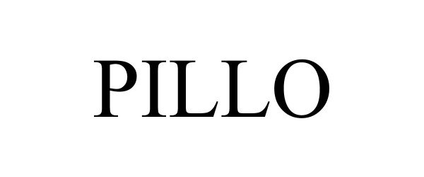 Trademark Logo PILLO