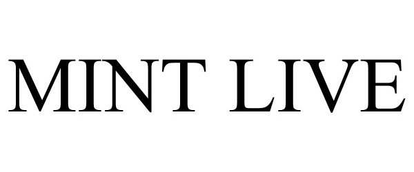 Trademark Logo MINT LIVE