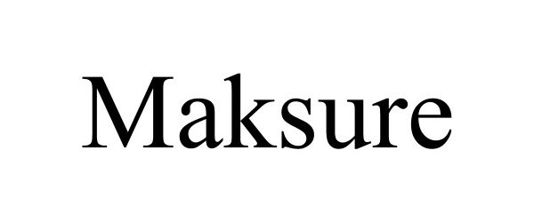Trademark Logo MAKSURE