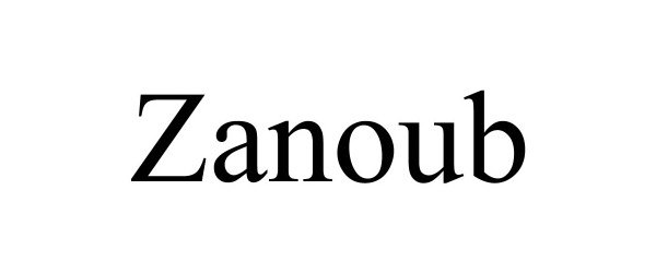 Trademark Logo ZANOUB