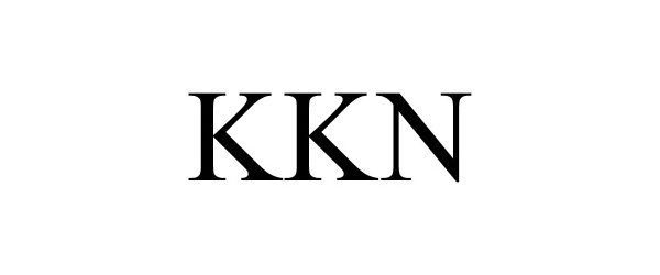 Trademark Logo KKN