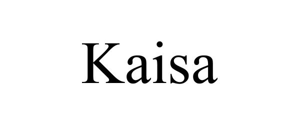 Trademark Logo KAISA