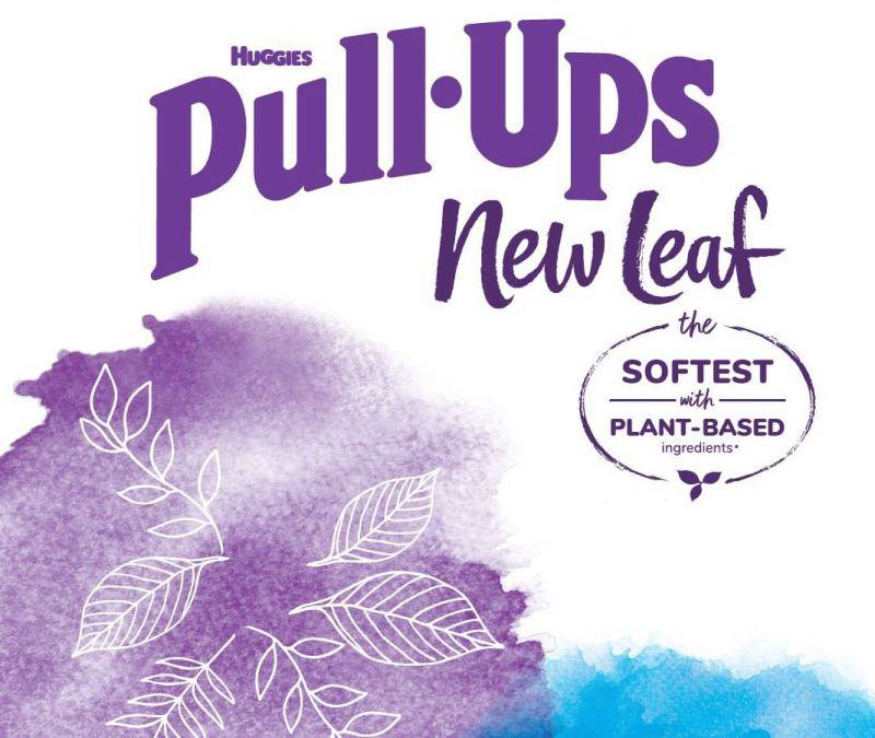 HUGGIES PULL-UPS NEW LEAF THE SOFTEST WITH PLANT-BASED INGREDIENTS