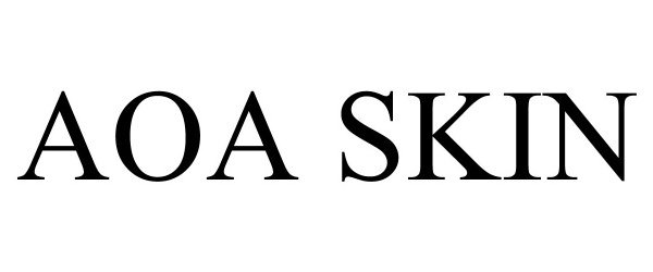 Trademark Logo AOA SKIN