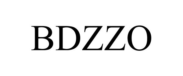Trademark Logo BDZZO