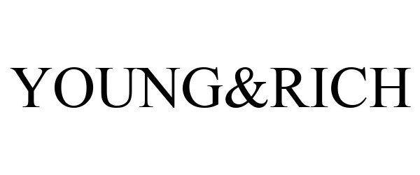 Trademark Logo YOUNG&RICH