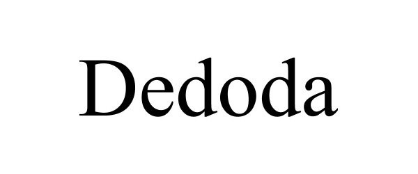 Trademark Logo DEDODA