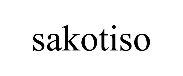 Trademark Logo SAKOTISO